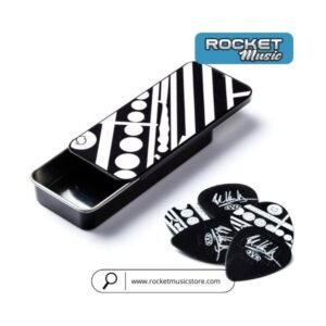 JIM DUNLOP EVHPT05 CIRCLES GUITAR PICK TIN MAX-GRIP PICKS 0.60MM, 6pcs