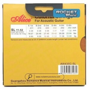SENAR ALICE 011-.052 Acoustic Strings,6 Strings/Set,Super Light